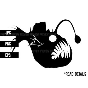 Download Anglerfish 2 Svg Anglerfish Svg Angler Fish Svg Anglerfish Etsy