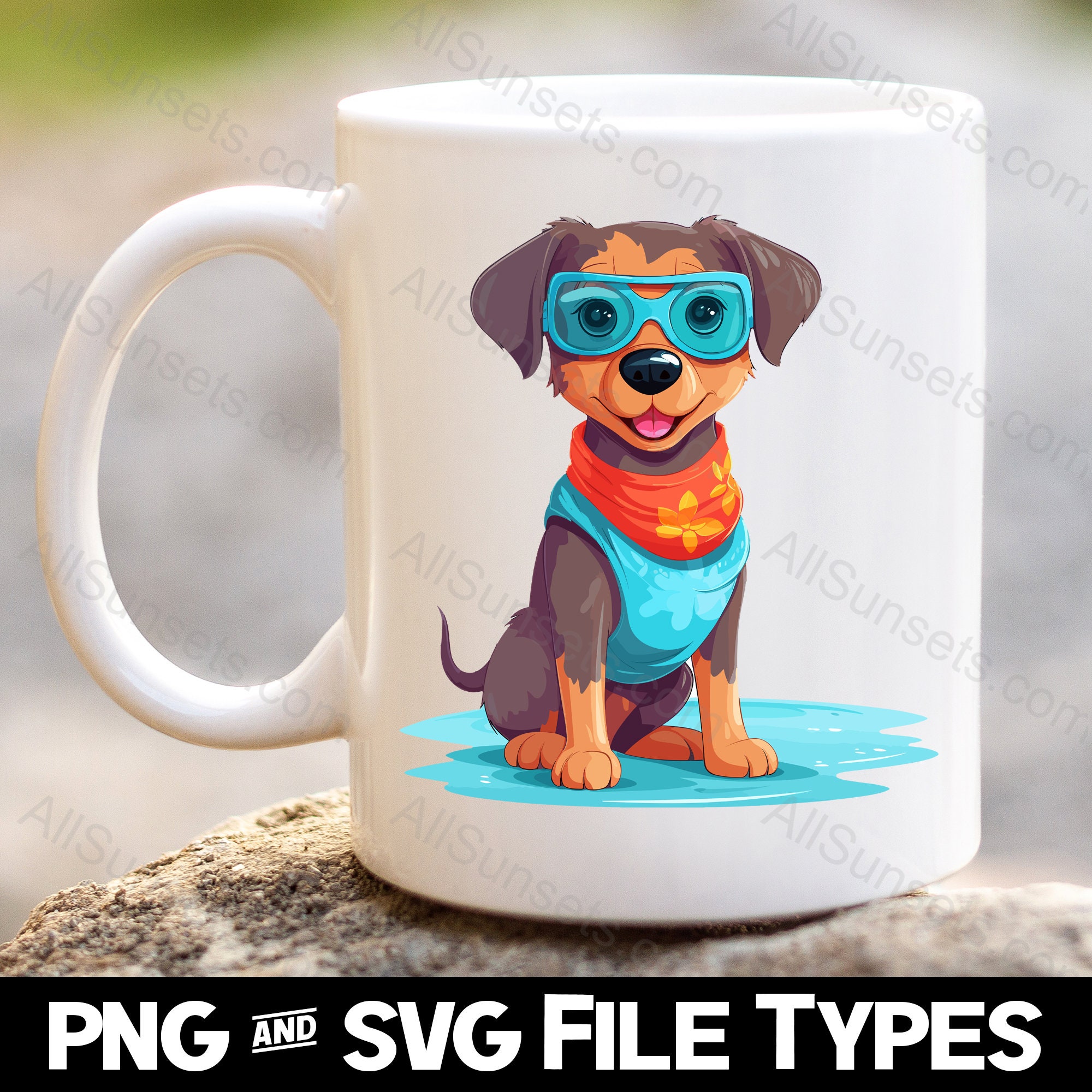 Dogs Wearing Sunglasses SVG PNG File Types 12 Pack Pitbull Chihuahua ...