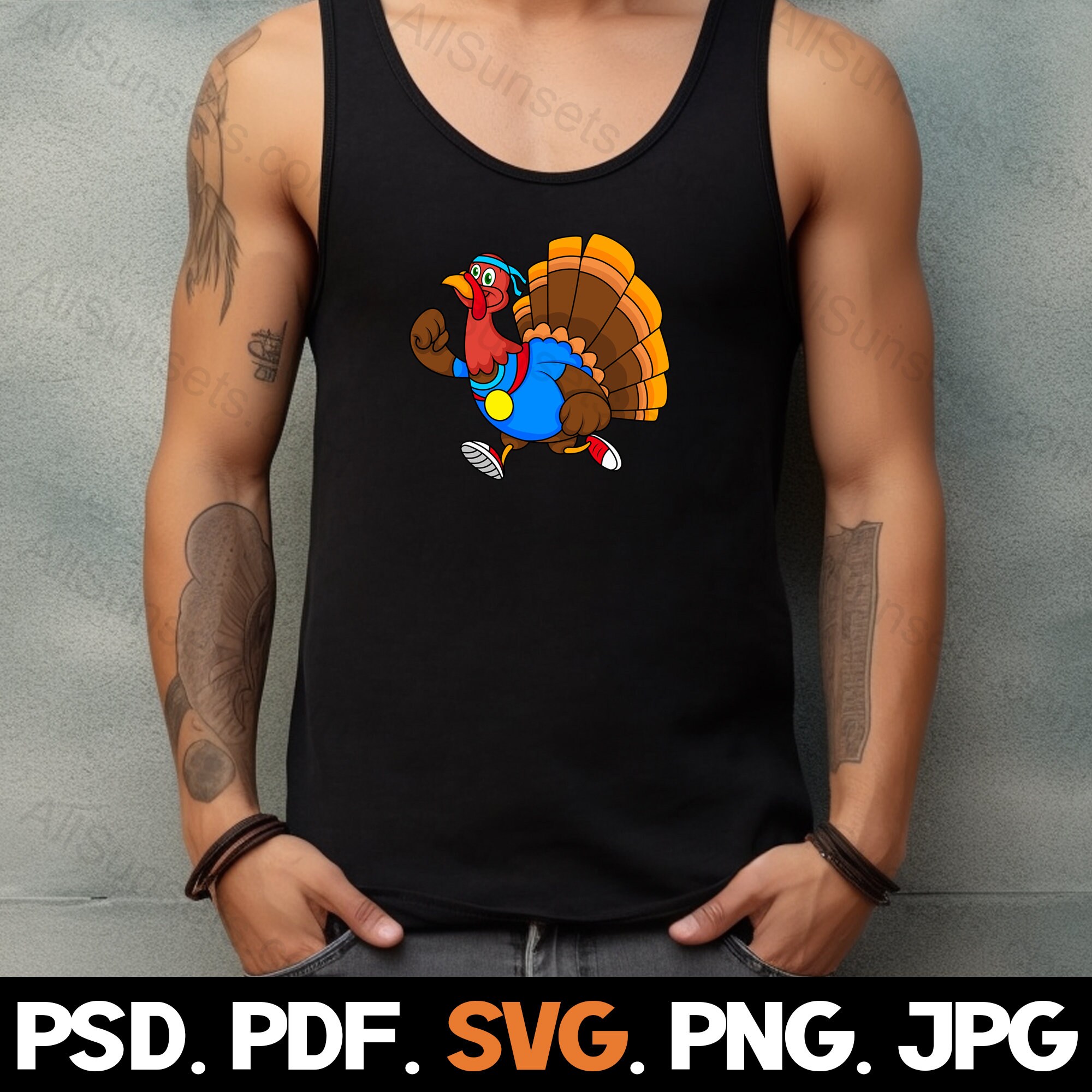 Turkey Racing Character Trotting Turkey Racing Svg Png Ai Pdf Psd Jpg File Types Jogging 5k ...