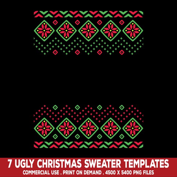 Ugly Christmas Sweater Clipart Package 