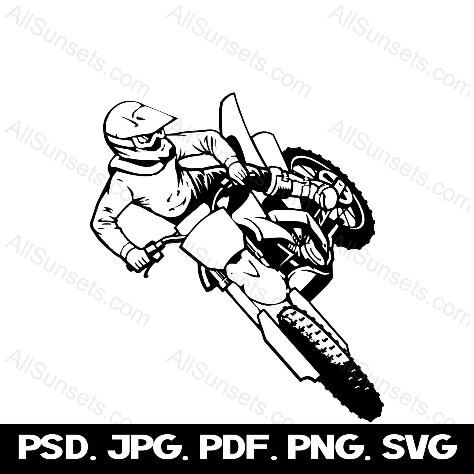 Dirt Bike Motorcycle Svg Png Psd Jpg Pdf File Types Vector - Etsy