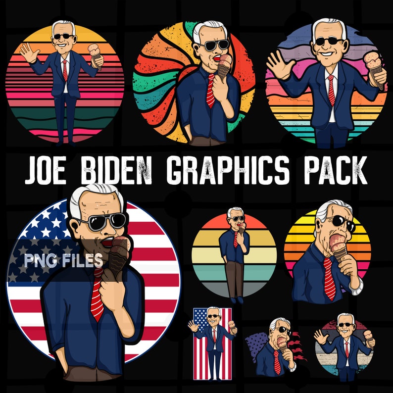 Joe Biden Presidential Graphics Package of Joe Biden in PNG | Etsy