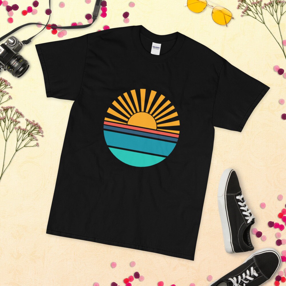 Sunrays Ocean Horizon Retro Sunset Svg Png Jpg Psd Pdf File Types ...