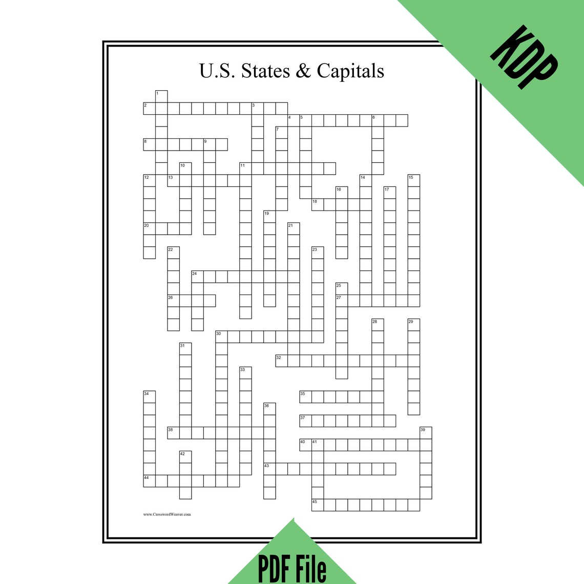 KDP 4 Crossword Puzzles With Clues and Answers in PDF Format for ...