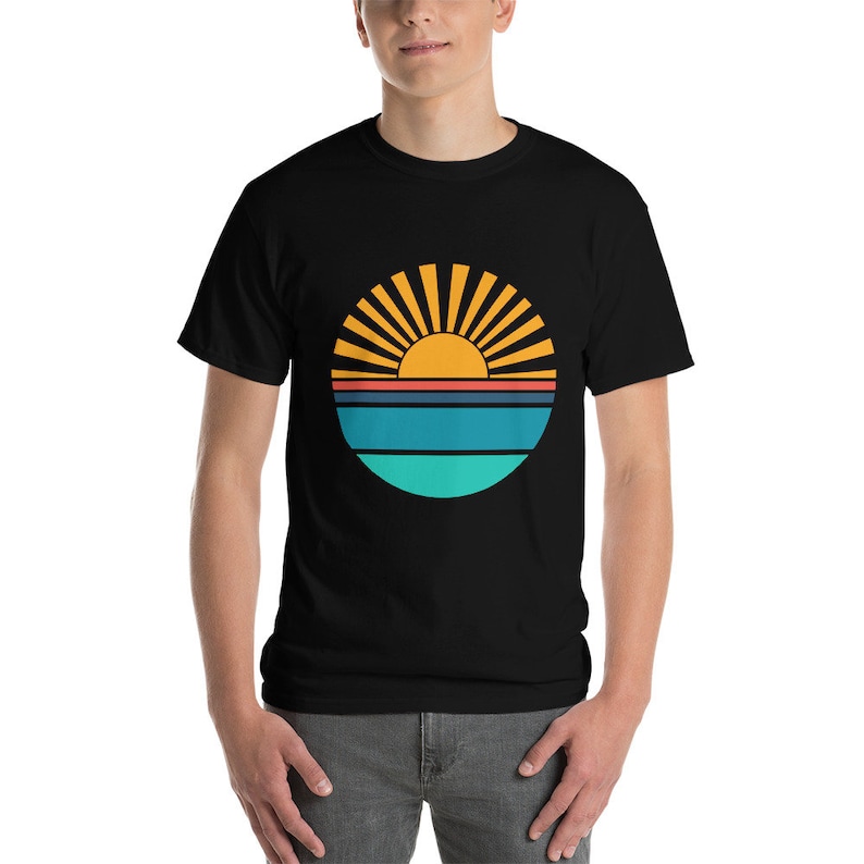 Sunrays Ocean Horizon Retro Sunset Svg Png Jpg Psd Pdf File Types ...