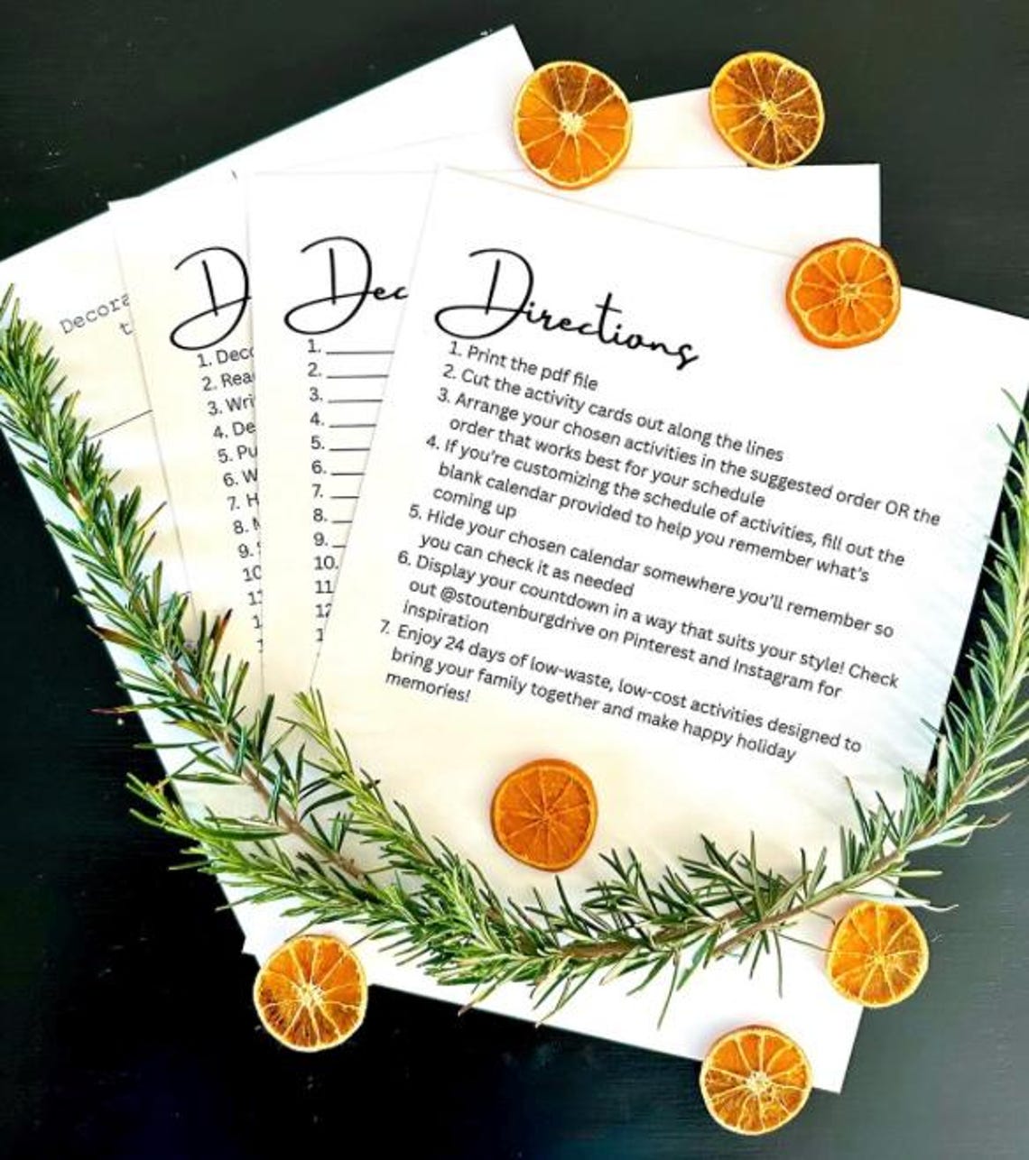 Family Activity Advent Calendar Printable Etsy Family Activity Advent Calendar Printable Etsy