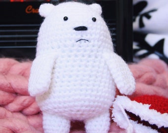 We Are Bears Icy White Bear • handmade crochet amigurumi plush toy