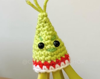 Grinch Banana Hat digital PDF CROCHET PATTERN Template • handmade crochet amigurumi plush toy