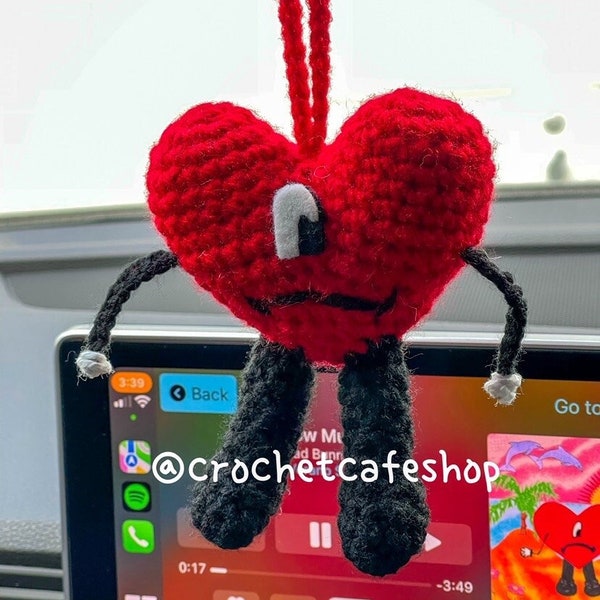 Baddie Bunnie Sad Heart Un Verano Sin Ti • handmade crochet amigurumi plush toy