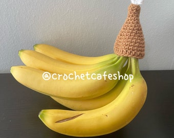 Crochet Decorative Thanksgiving Turkey Banana Saver Hat • handmade banana hat banana saver
