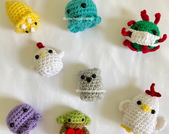 Minis gehäkelt! Tiere Tier Figuren Futter • handgemachtes Gehäkeltes Amigurumi Plüschtier