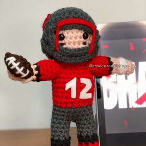 Tampa Bay Buccaneers Tom Brady Gronk GOAT NFL Super Bowl Champs MVP Champa Bay Fußballspieler • handgemachtes gehäkeltes Amigurumi Plüschtier