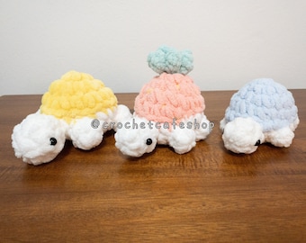 Squishy Crochet Stress Worry Anxiety Ball Stress Friends Worry Pets Turtle • handmade crochet amigurumi plush toy
