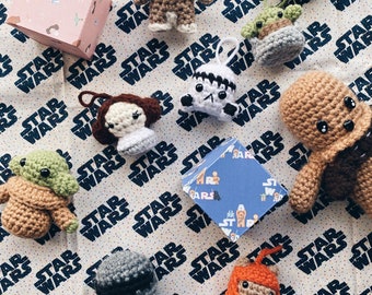Star Space Friends Christmas Ornaments • handmade crochet amigurumi plush toy