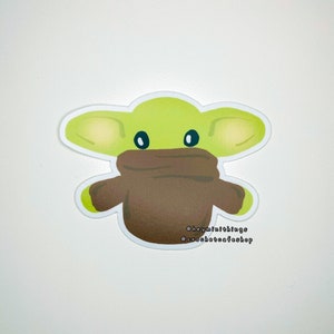 Star Space Friends Baby Alien Baby Yoyo Sticker • hand drawn custom vinyl laminated sticker @heyminithings