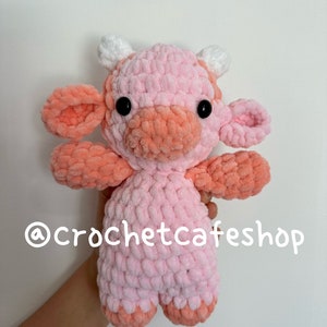 Squishy Pink Barbie Cow Squishmallow Crochetmallow • handmade crochet amigurumi plush toy