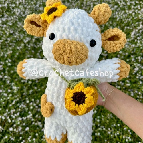 Squishy Strawberry Cow Squishmallow Crochetmallow Handmade Etsy