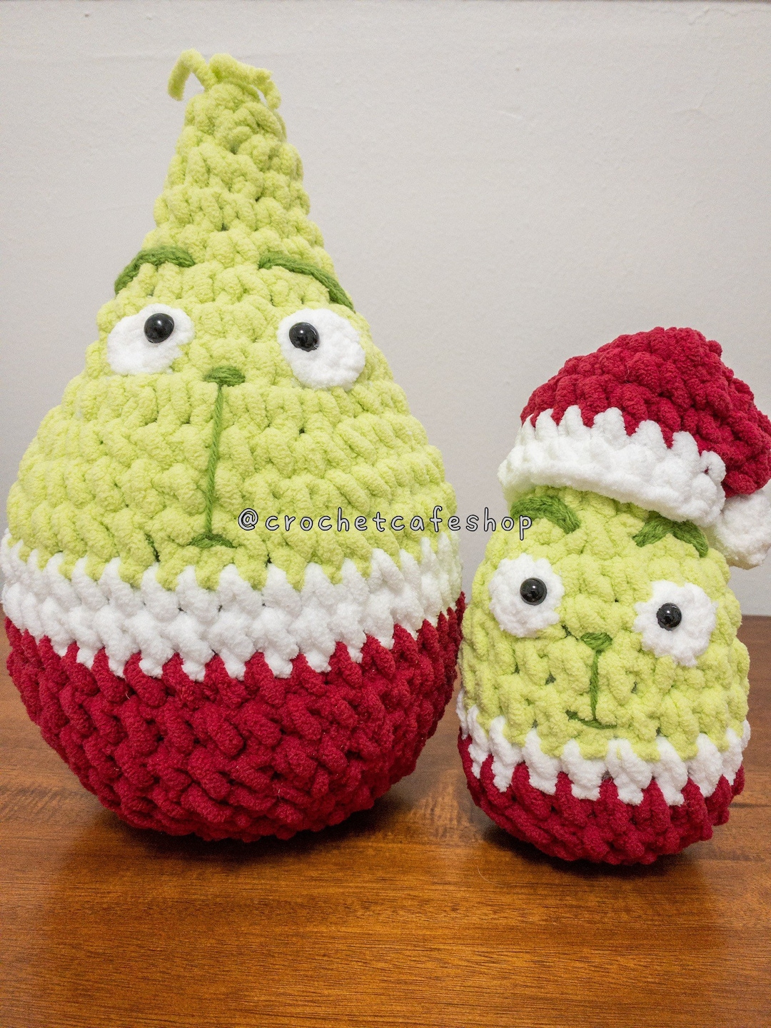 Squishy the Grinch How the Grinch Stole Christmas Whoville Squishmallow  Crochetmallow Pillow Handmade Crochet Amigurumi Plush Toy 