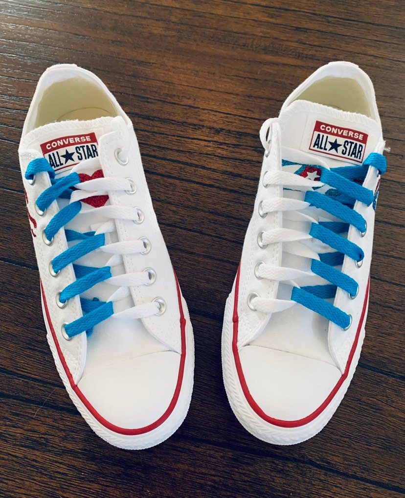 Puerto Rico Shoe Puerto Rican Flag Converse Etsy