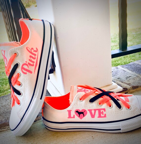 victoria secret pink converse shoes
