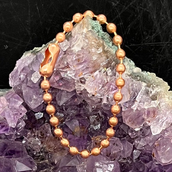 4.2 mm Copper Bead Chain Bracelet made to order