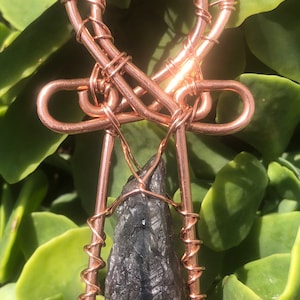 Auralite 23 Copper Ankh Pendant Necklace