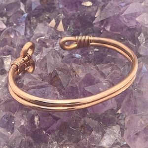 Pure Copper Bracelet Wire wrapped Handmade