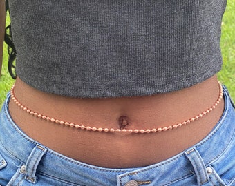 Pure Copper Chain Waistbeads Belly Chain 4.2mm