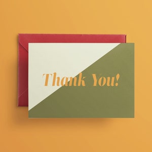 70s Retro Wedding Thank You Card Template (Digital Download)