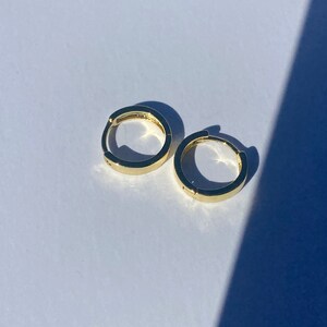 Gold Huggie Earrings White Gold Huggies Gold Hoops Gold Fill Hoop Earrings Silver Gold Jewelry Tiny Wedding Bridesmaid Gift Hypoallergenic
