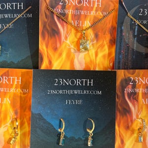 Offizielle Buch Freundin FMC Gold Fill Kristall ACOTAR Halskette | Aelin Feyre Bryce Nesta Bookish Ein Gericht der Dornen und Rosen Schmuck Set Geschenk