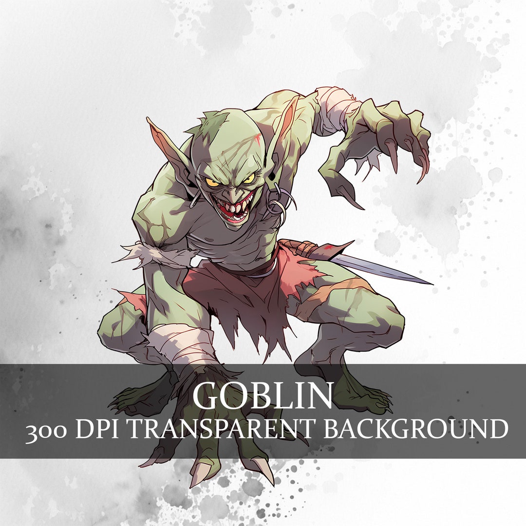 15 Goblin Clipart, Dnd Fantasy Goblin Minion Art Clipart Bundle