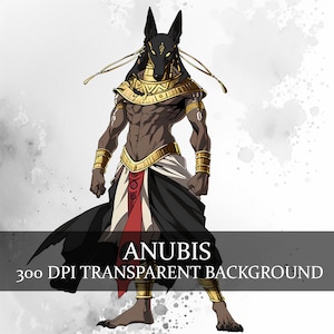 16 Anubis Clipart, Alte ägyptische Mythologie Hund Gott Art Clipart Bundle, Anubis Gott PNG