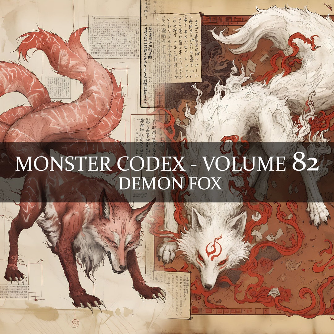22 Page Monster Codex Volume 82, Monster Bestiary Vol 82, 22 JPG Demon ...