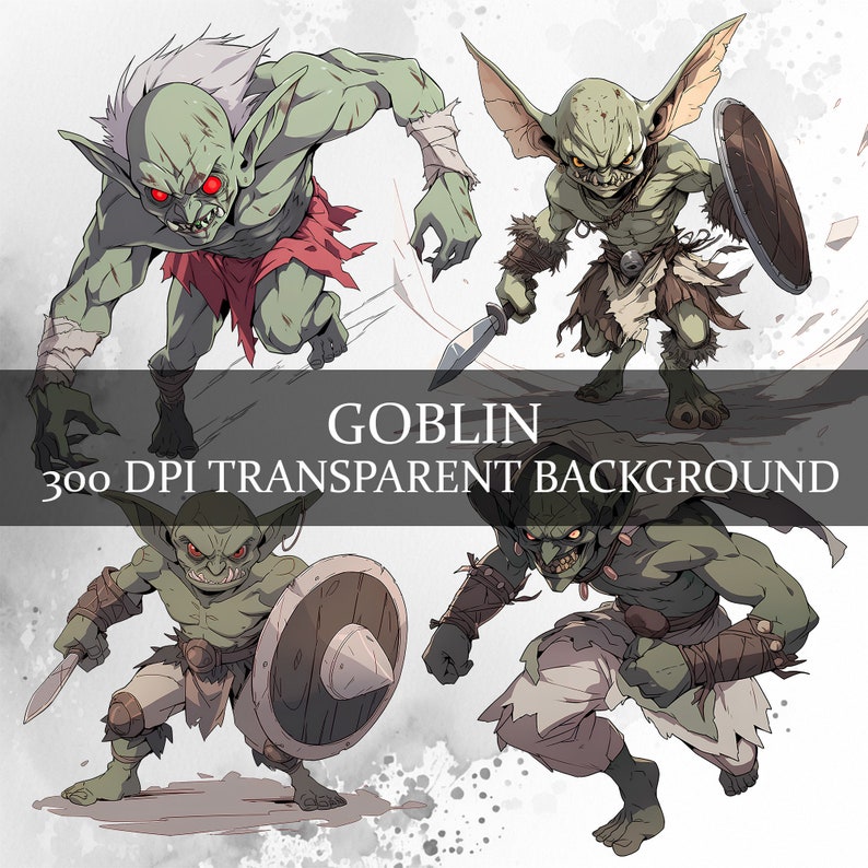 15 Goblin Clipart Dnd Fantasy Goblin Minion Art Clipart - Etsy