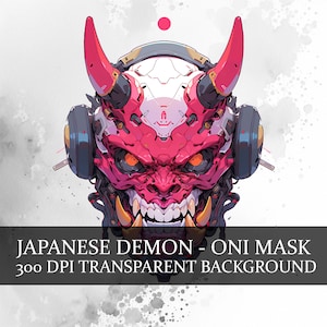 23 Clipart japonês de máscara de demônio cibernético, máscara de Cyberpunk Anime Oni png, pacote de cabeça Oni, máscara de Hanya png, máscara de Tengu, máscara de Ninja, arte de máscara de Kabuto