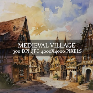 23 Medieval Village Clip Art High Quality JPGs - Beautiful Medieval Village Landscape Wallpaper