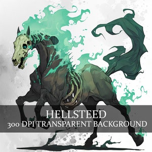 24 Hellsteed Clipart, Cheval squelettique, Hell Horse Pixel Art, Ghost Horse Fantasy PNG, Blood Steed, Spectral Steed Clipart, Cheval squelette