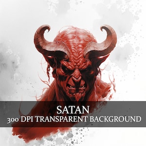 20 Imágenes Prediseñadas de Satanás, Lucifer Clipart PNG, Morningstar PNG, El Diablo, Paquete de imágenes prediseñadas del demonio infernal