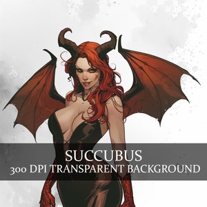 15 mooie Succubus clipart, demon vrouw Lilith clipart bundel, Dark Fantasy clipart Devil Girl PNG digitale download,