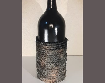 PHD Rope Vase, Black & Gold