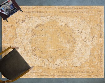 Yellow Rug Etsy
