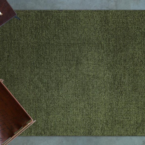 Green Area Rug Etsy
