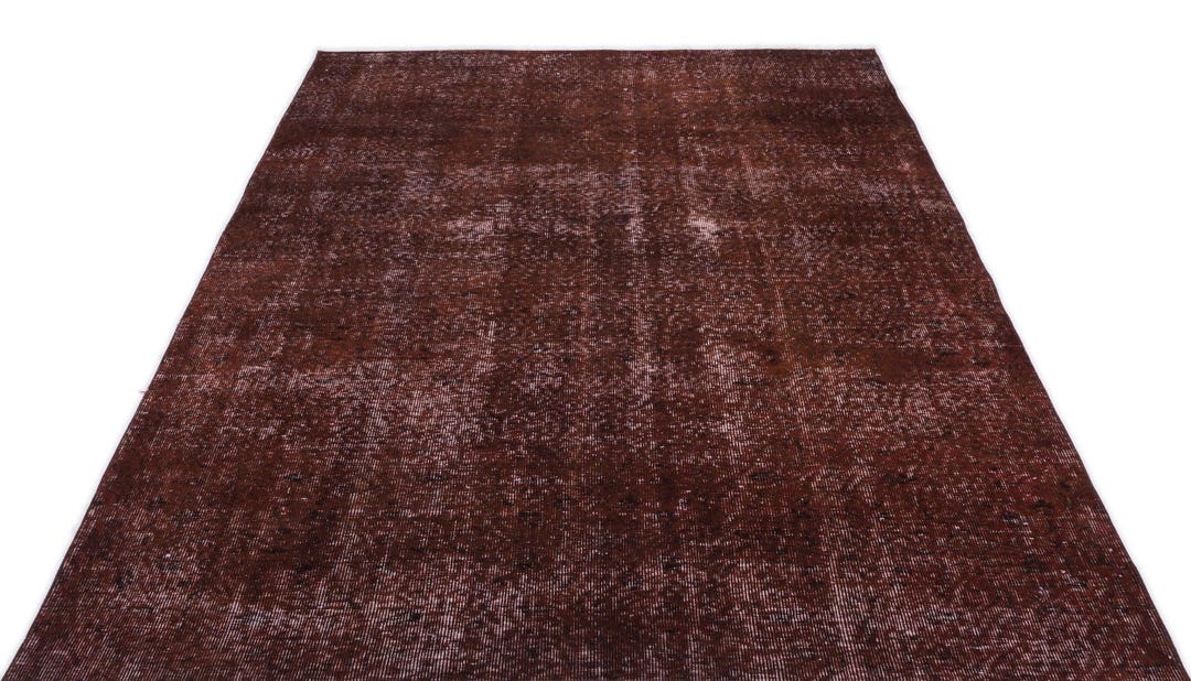 Rustic Wool Rug Brown Vintage Wool Rug Handmade, Rustic Anatolian Style, Durable ...