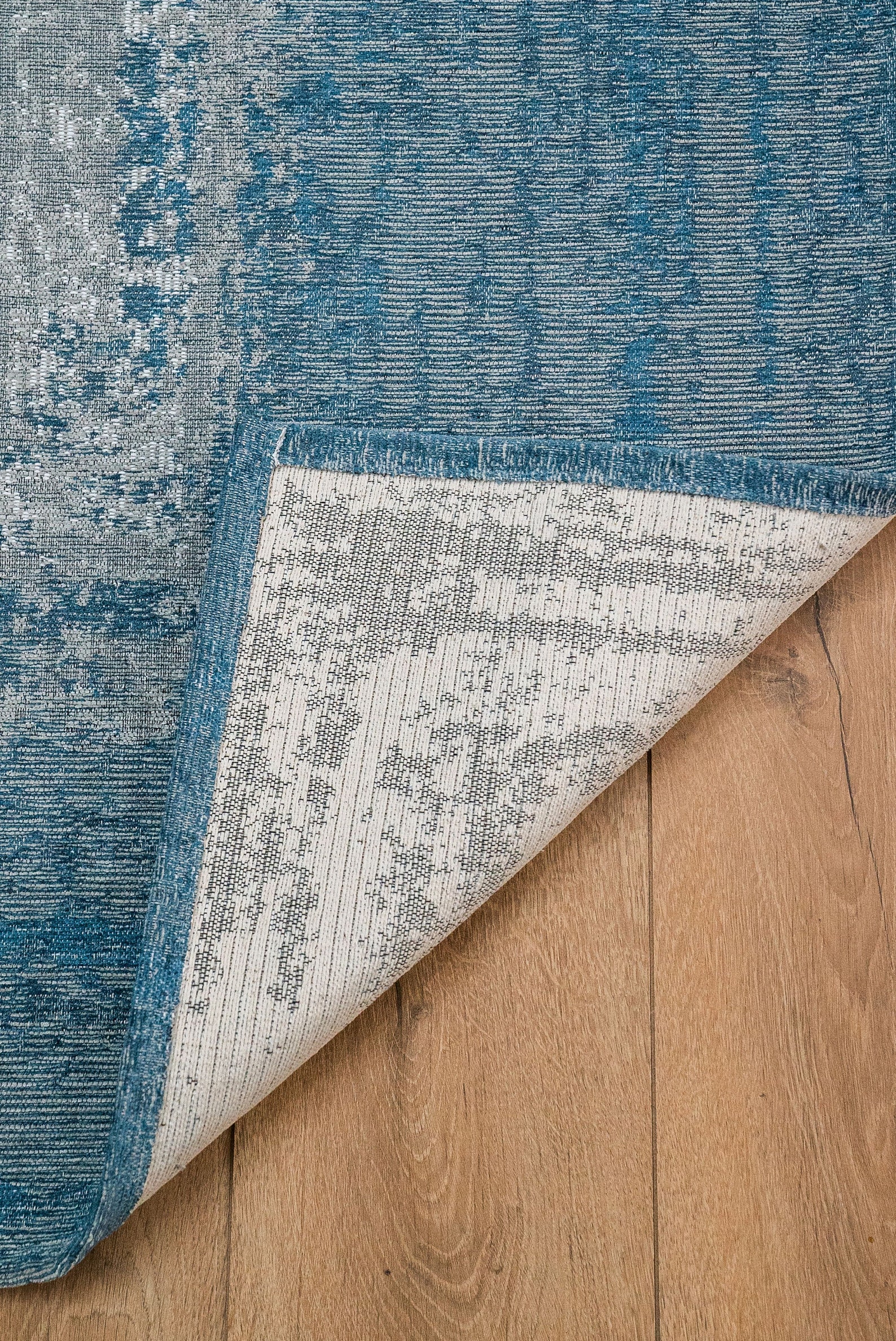 Epic 4821 Distressed Blue Non Slip Backing Washable Area Rug Etsy