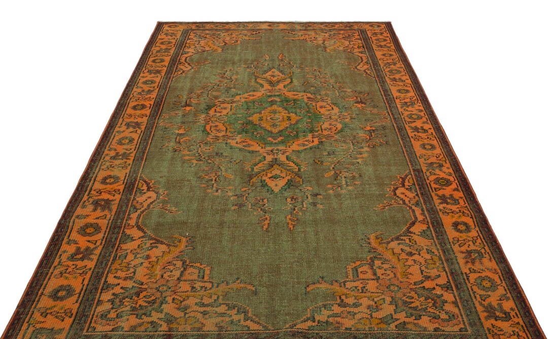 Vintage Wool Rug: Brown Retro Style (handmade, Medium Size) - Etsy