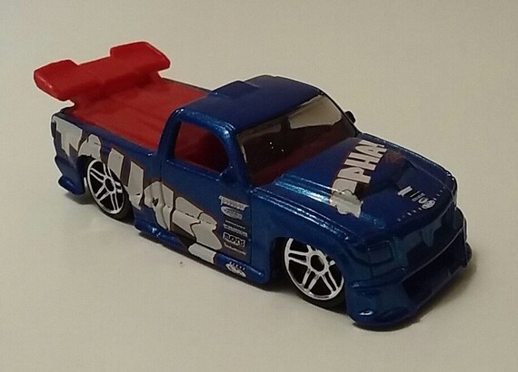 blue hot wheels truck