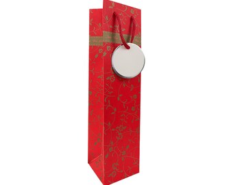 Wine Gift Bag Floral Design - Set of 6 Pcs and 12 Pcs
