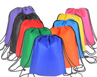 Mochila con cordón personalizable: bolsa para gimnasio, deportes y playa (35 x 43 cm)