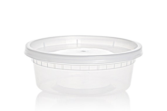 8oz Heavy-duty Deli Containers With Airtight Lids Food Storage and Take-out  48, 96, and 120 Sets 